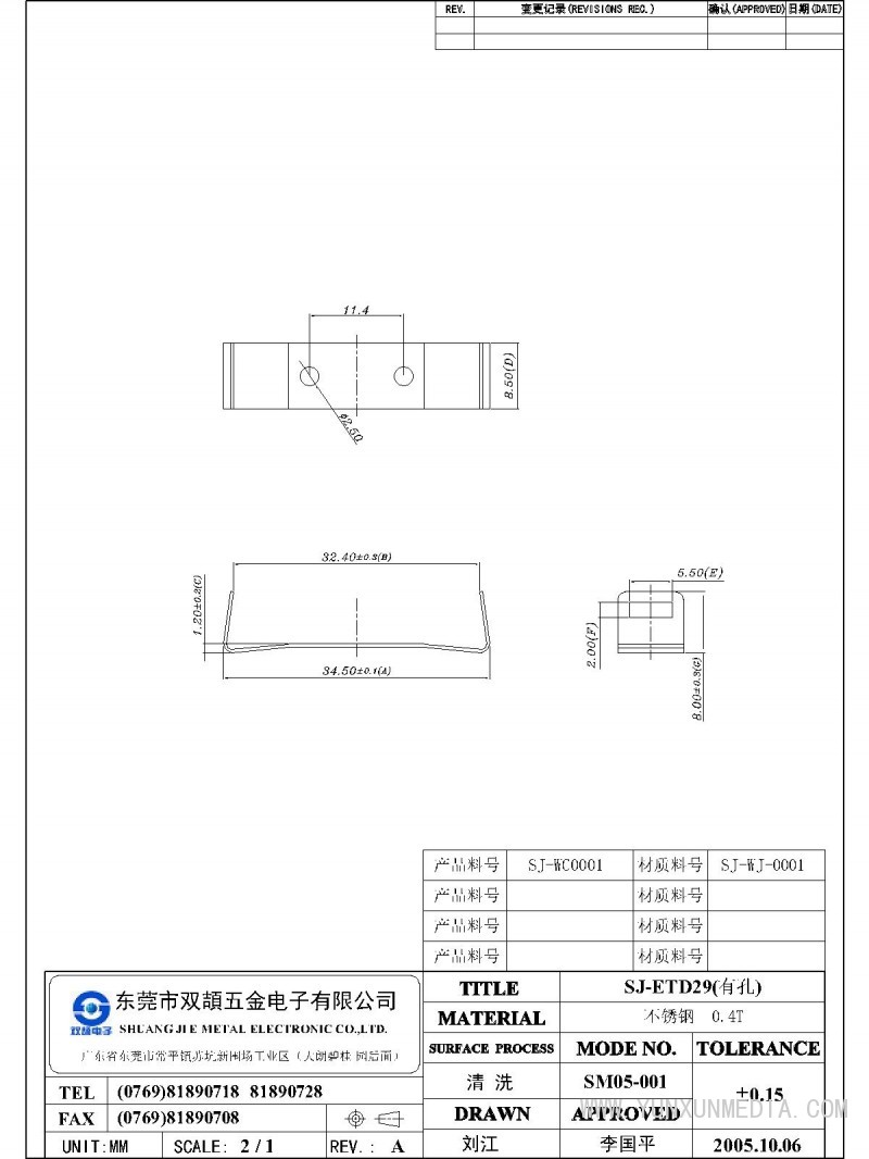 SJ-ETD29有孔-Model