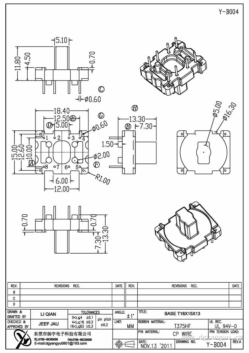 Y-B004 T18X15X13 Model (1)