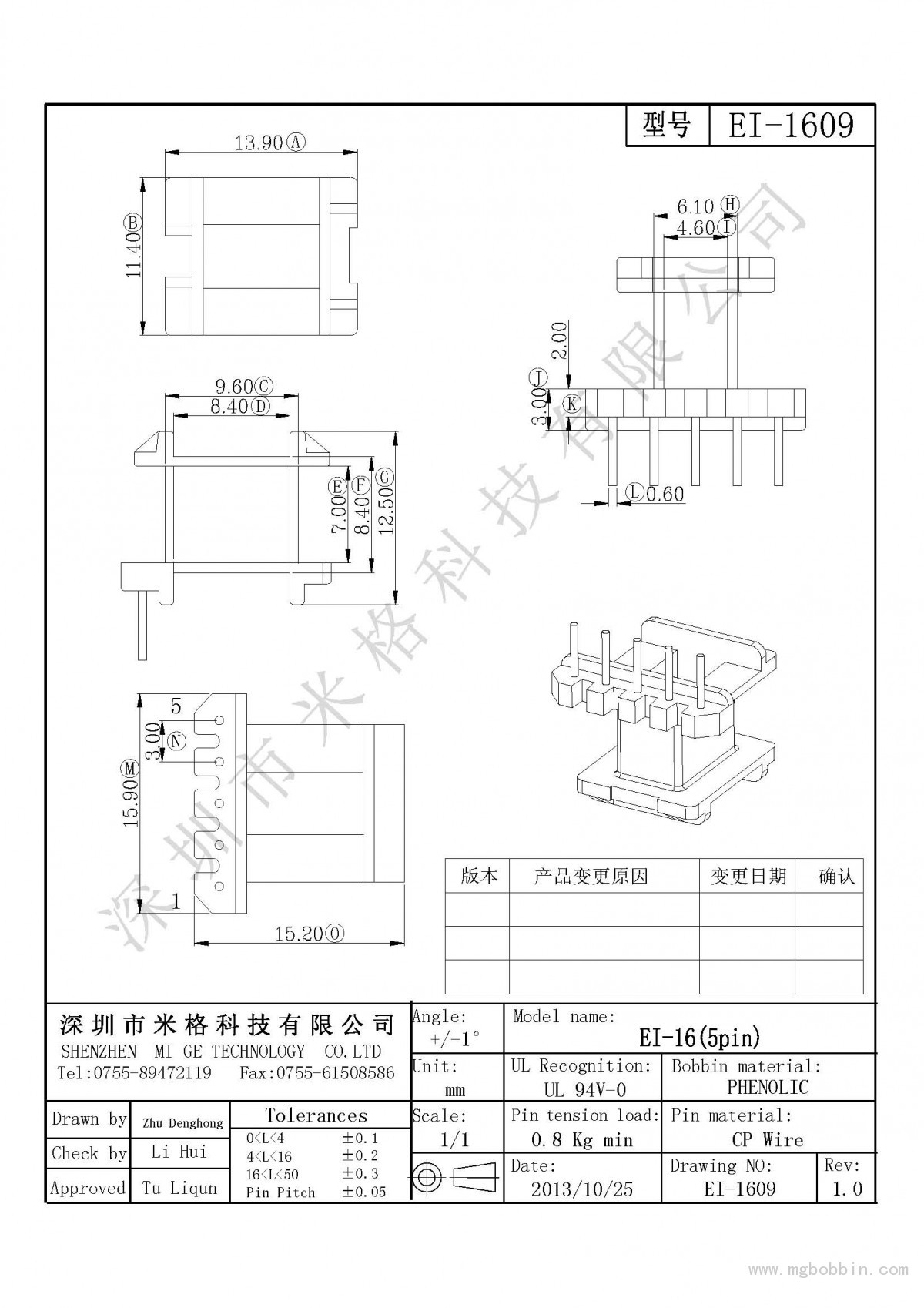 EI-1609-Model