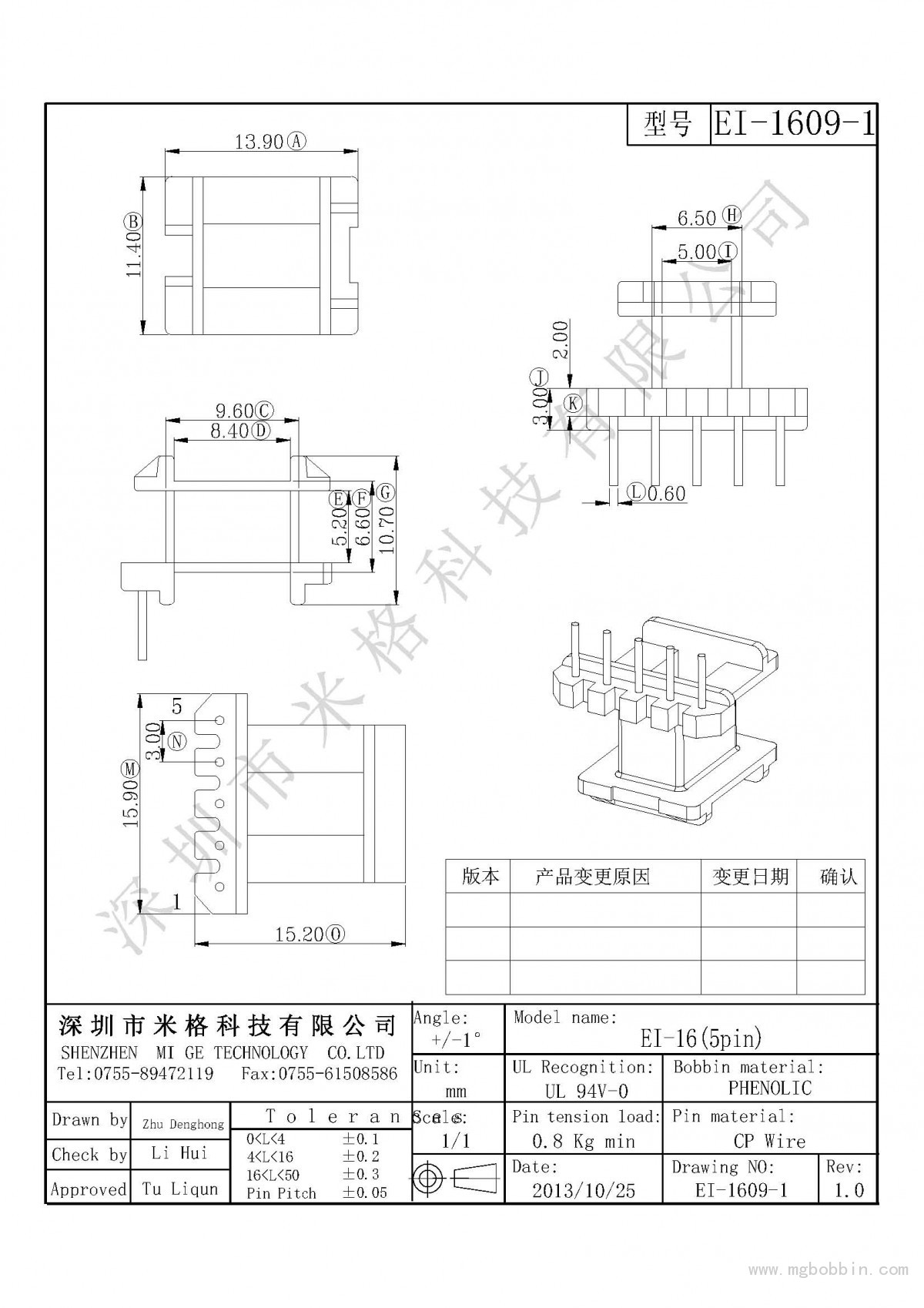 EI-1609-1-Model