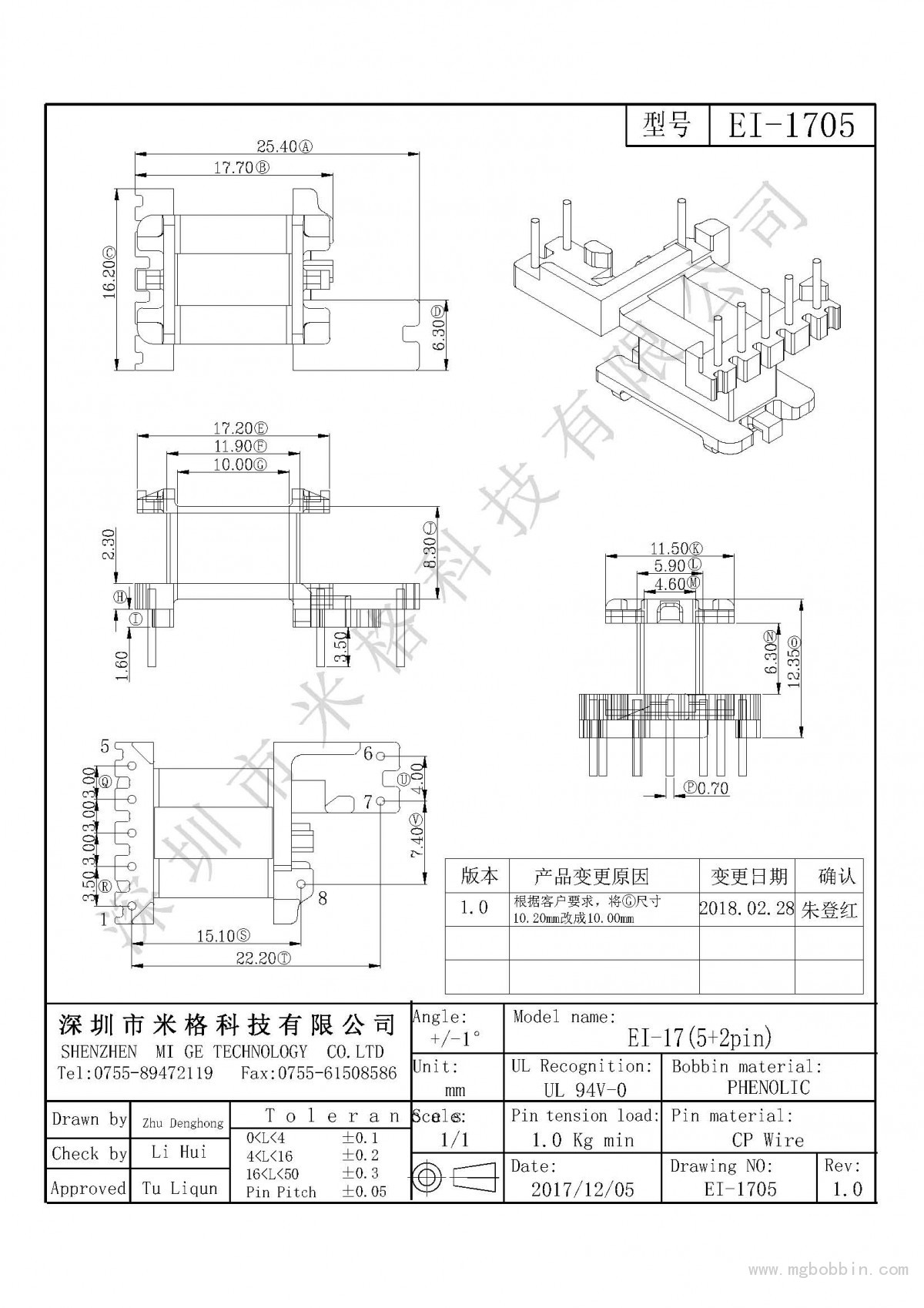 EI-1705-Model