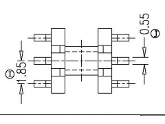 SMD EE5.0單/EE5.0臥式(3+3PIN)海鷗腳