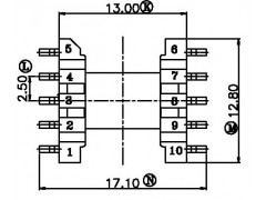 SMD EP1301/EP13臥式(5+5)PIN