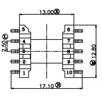 SMD EP1301/EP13臥式(5+5)PIN