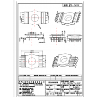 EQ3812立式5+8變壓器骨架BOBBIN線圈