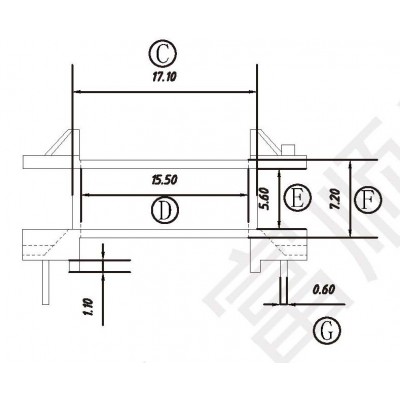 EI-2613/EI26立式5+5方針 EE26