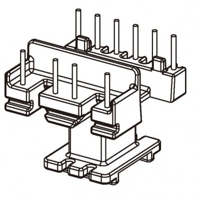 EI-1617/EI16立式6+4 針座加寬 EE16