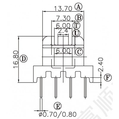 EF-2007-2/EF20臥式4+4 有槽