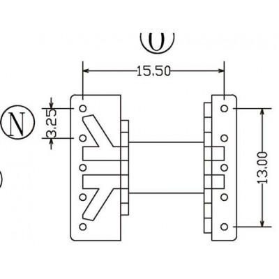 EE-1608-4/EE16臥式5+5 中孔加高