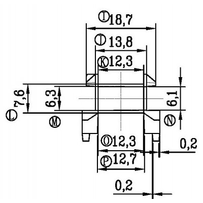 RH-EE-2008/EE-20臥式(4+4PIN)