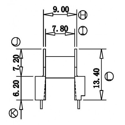 RH-EP-1301-1A/EP-13臥式 (5+5PIN)