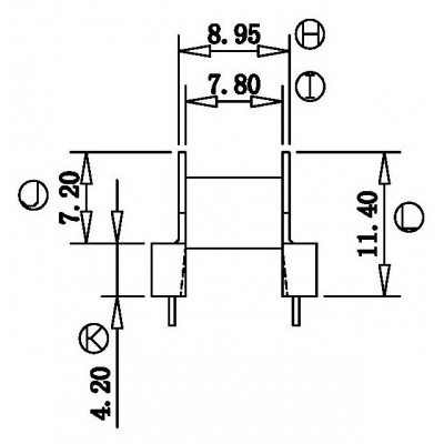 RH-EP-1301-1B/EP-13臥式 (5+5PIN)