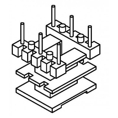 JS-1311/EE13立式雙槽(3+3PIN)