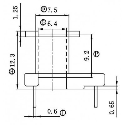 JS-1321/EE13立式(5+5PIN)單邊加寬