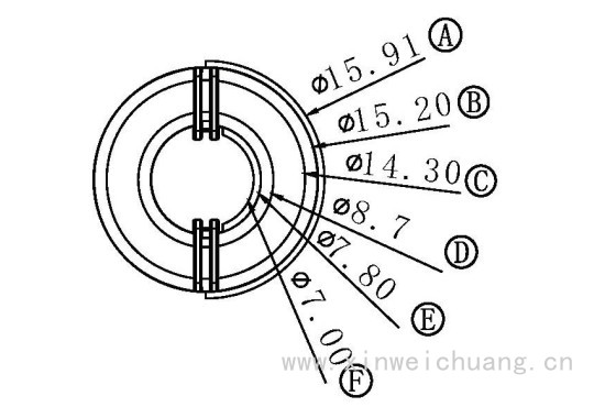 XWC-CASE-14 CASE14X9X5磁環白殼