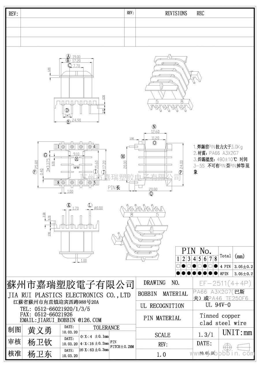 EF25(4+4)P臥式四槽/EF-2511