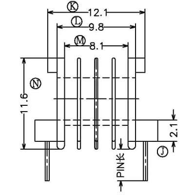 EE16(6+6)P臥式四槽/EE-1612