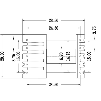 EE-2213-2立式5+5P 單邊加寬