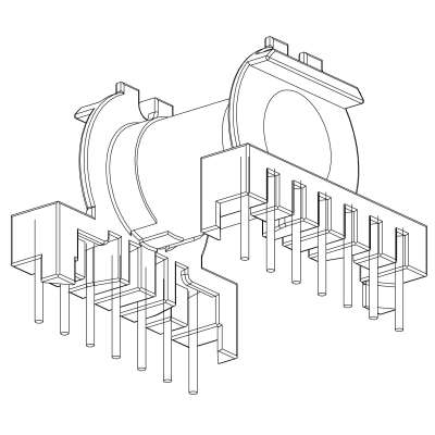 SR-ER-3505/ER-35臥式單槽(7+7)PIN