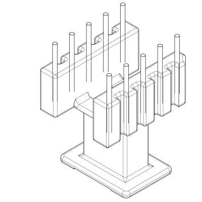 SR-EE-1008/EE-10立式(5+5)PIN