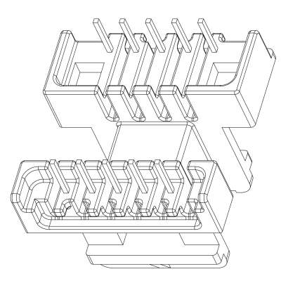 SR-EF-2509/EF-25臥式單槽(5+5)PIN