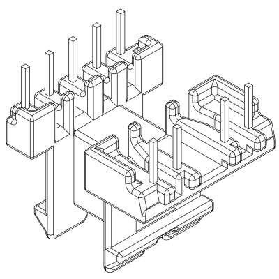 SR-EE-2205/EE-22臥式(5+4)PIN