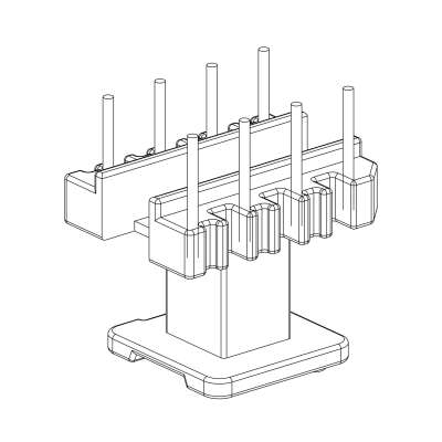 SR-EI-1907/EI-19立式單槽(4+4)PIN