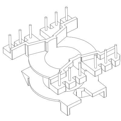 SR-PQ-3220-2/PQ-32立式(6+6)PIN