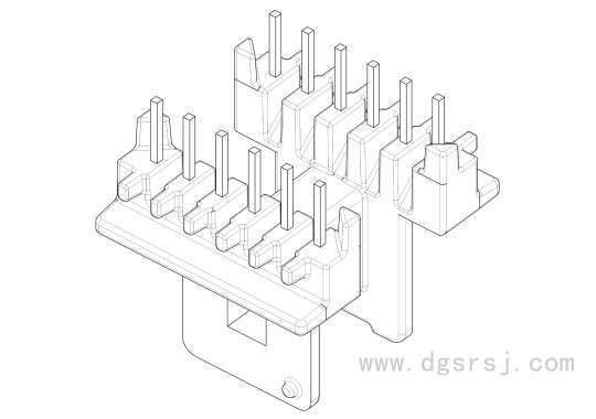 SR-EE-1321/EE-13臥式(6+6PIN