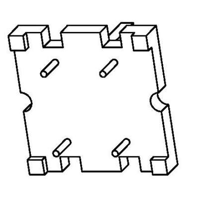 HX-B012 14X14X11(2+2P)底座