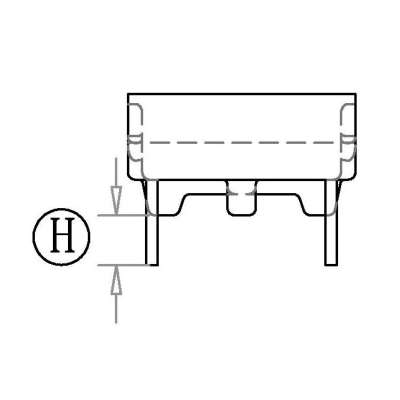 HX-B036 23.5X16X8.5(2+2P)底座