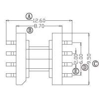 BC-012-1 EP-7臥式(4+4PIN)