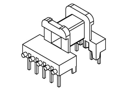 EE-1606/EE-16臥式(5+5PIN)單邊加寬