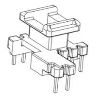 HXB-EI1627-1 EE16 EE1608加寬安規立式5+3+2針