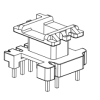 HXB-EI1633 EE16 EE1608加寬立式5+3針