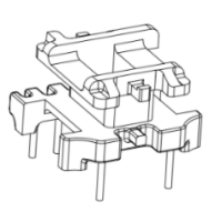 HXB-EI1641 EE16 EE1608加寬立式5+2針