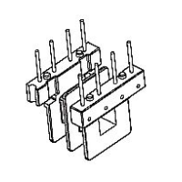 HXX-EE1911 EE19 雙槽臥式4+4針