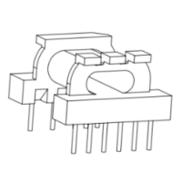 HXB-EPC1701-2 EPC17直插臥式5+6針