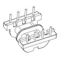 HXB-EPC1900 EPC19雙槽直插臥式4+4針