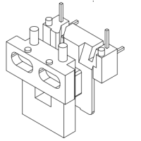 EE-1926 臥式 方針L型2+2U針  EE1926 U型針