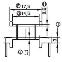 金達(dá)成-EQ-2006 EQ20立式(6+5)P 針徑 Φ0.8 排距 23.5 腳距 3.5 4.5