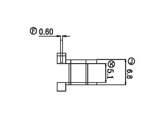 金達(dá)成-EPC-1710 EPC17立式(5+0)P 針徑 Φ0.6 腳距 3.0