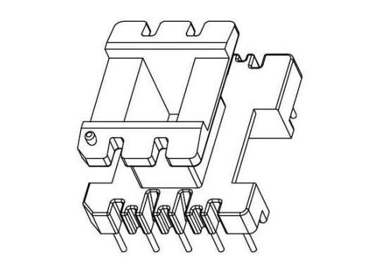 金達成-EI-2828 EI28立式(5+4PIN)針徑Φ0.8腳距5.0排距23.4幅寬10.5