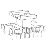 金達成-EI-2814 EI28立式(8+8PIN)針徑Φ0.8腳距4.0排距20.0幅寬10.5