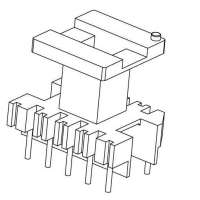 金達成-EI-2203 EI22立式(5+5PIN)針徑Φ0.8腳距4.0排距10.0幅寬9.7