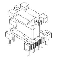 金達成-EI-1665 EI16立式(5+2+2PIN)針徑□0.6 Φ0.7腳距3.0 3.5排距20.0 13.9幅寬8.6