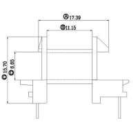 金達(dá)成-EF-2018 EF20臥式(6+8)P 針徑 □0.5 排距 20.0 腳距 5.0 2.5