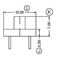 金達成-BASE-004 BASE004(4+4)P 針徑 Φ0.7 排距 7.4 腳距 2.5