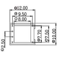 金達成-BASE-003-1 BASE003底座003-1骨架 排距 9.5 腳距 2.5 7.5