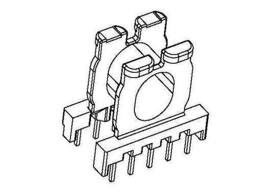 金達(dá)成-ATQ-1701R ATQ17臥式(5+5PIN)針徑□0.5腳距3.2排距8.6幅寬5.1